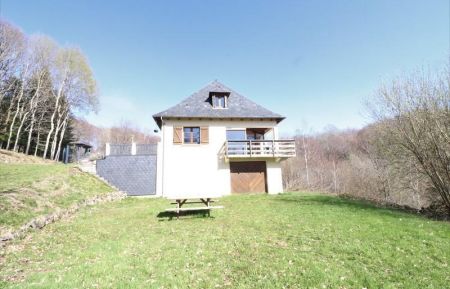 G&icirc;te n&deg;34511 Tr&eacute;mouille - Cantal - Grand terrain non clos &agrave; disposition avec salon de jardin et barbecue